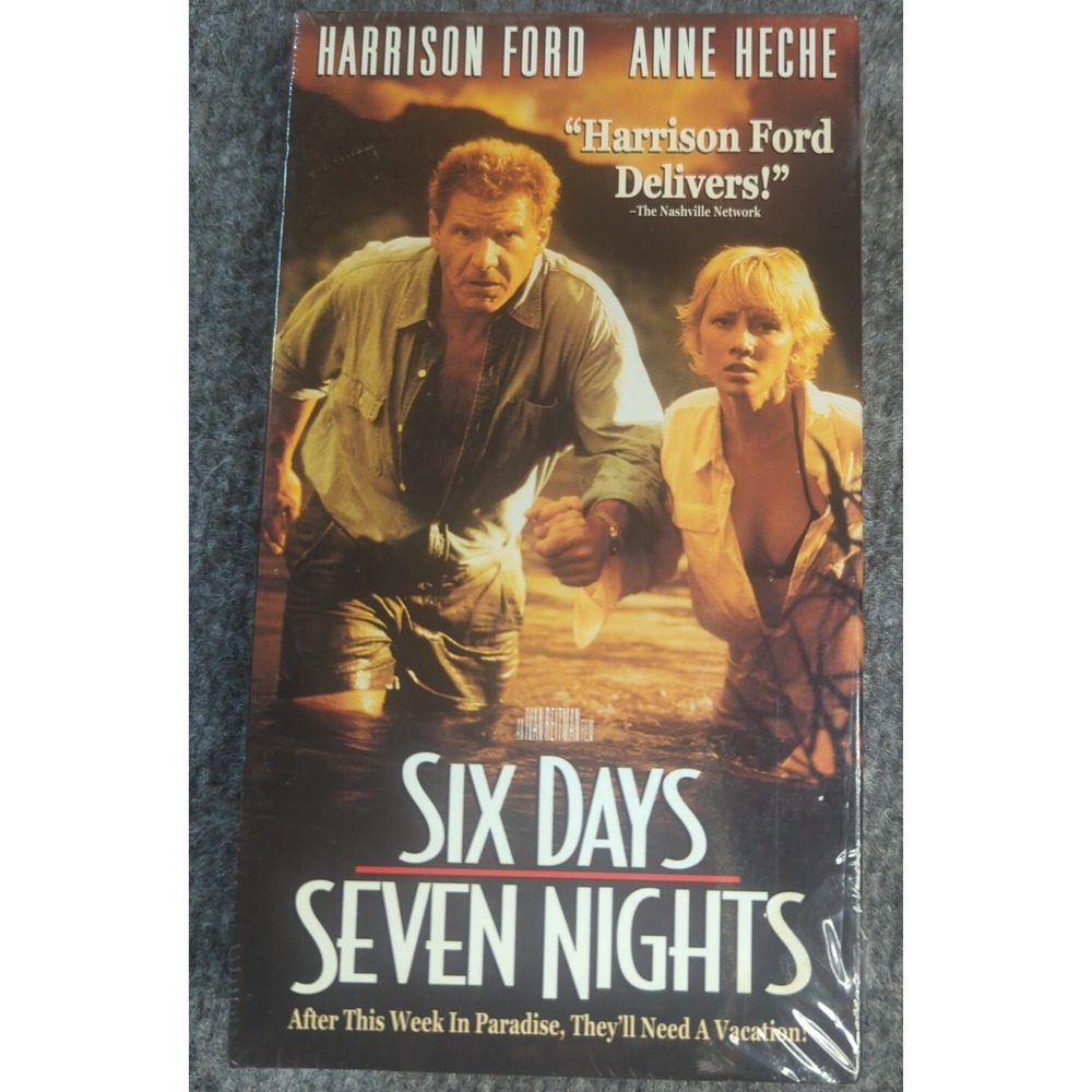 Six Days, Seven Nights VHS Tape Harrison Ford Anne Heche New Sealed‎ 1998